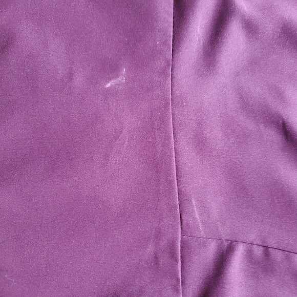 Veronica Beard 0 Leather Corset Back Vest Peplum Sleeveless Burgundy Plum Tank - Picture 7 of 12